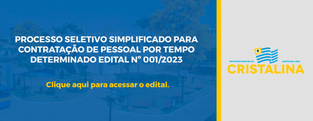 Prefeitura Municipal De Cristalina Concursos E Processo Seletivos