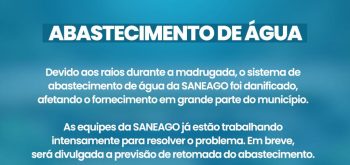 Bombeamento paralisado em Cristalina por falta de energia elétrica! ⚠️⛈️