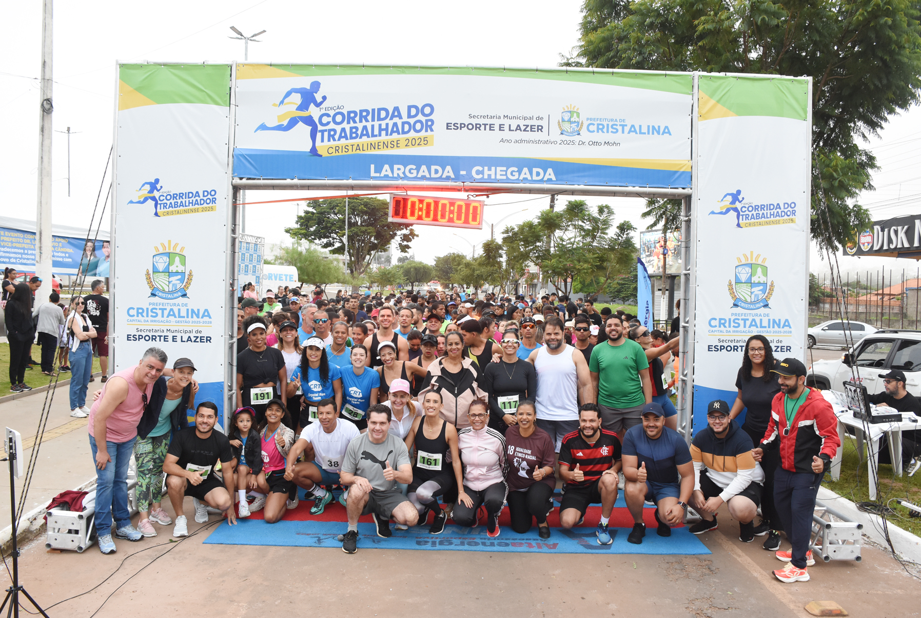 Cristalina realiza a Primeira Corrida do Trabalhador com grande participação popular e espírito esportivo