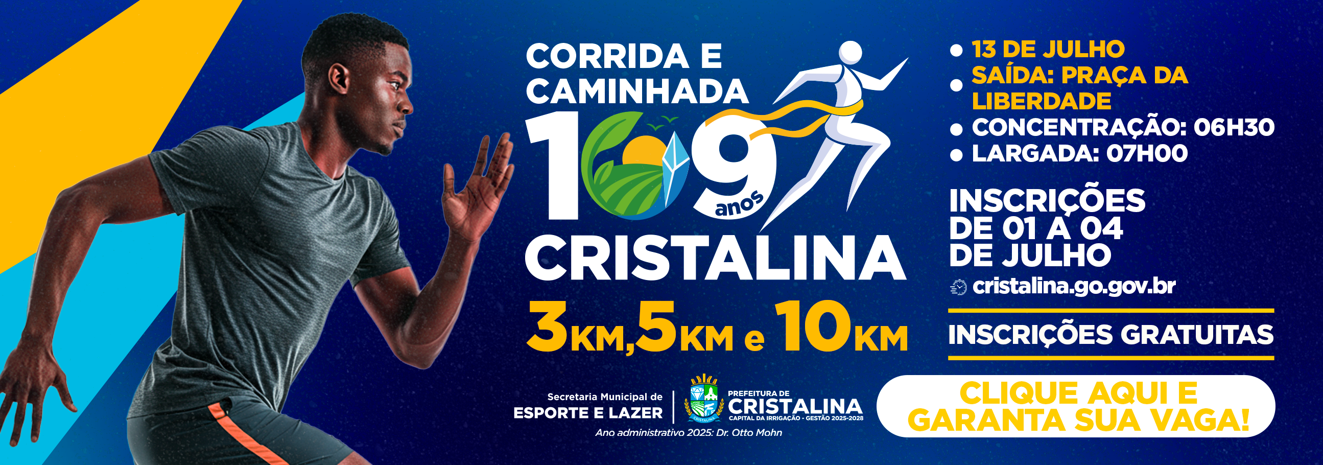 CORRIDA E CAMINHADA – 109 ANOS CRISTALINA